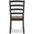 Wildenauer Modern Farmhouse Ladderback Dining Chair | Brown & Black