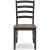 Wildenauer Modern Farmhouse Ladderback Dining Chair | Brown & Black
