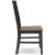 Wildenauer Modern Farmhouse Ladderback Dining Chair | Brown & Black