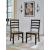 Wildenauer Modern Farmhouse Ladderback Dining Chair | Brown & Black