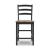 Wildenauer Wood Barstool - Black & Brown Rake Back Stool | Sohomod