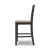 Wildenauer Wood Barstool - Black & Brown Rake Back Stool | Sohomod