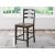Wildenauer Wood Barstool - Black & Brown Rake Back Stool | Sohomod