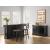 Wildenauer Home Bar Unit | Wood & Metal with Storage Drawers