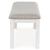 Robbinsdale Large Upholstered Dining Bench | Antique White