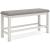 Robbinsdale Double Counter Bench - Antique White Wood | Sohomod