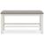 Robbinsdale Double Counter Bench - Antique White Wood | Sohomod