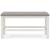 Robbinsdale Double Counter Bench - Antique White Wood | Sohomod