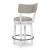 Robbinsdale Swivel Barstool - Dark Brown High Back Wood | Sohomod