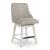 Robbinsdale Swivel Barstool - Antique White High Back | Sohomod