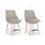 Robbinsdale Swivel Barstool - Antique White High Back | Sohomod