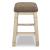 Bolanburg Antiqued White Upholstered Wood Counter Stool