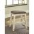 Bolanburg Antiqued White Upholstered Wood Counter Stool