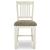 Bolanburg Upholstered Barstool - Antiqued White (Set of 2)