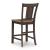 Rylandeen Wood Barstool - Two-Tone Rustic Bar Seating | Sohomod