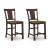 Rylandeen Wood Barstool - Two-Tone Rustic Bar Seating | Sohomod