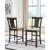 Rylandeen Wood Barstool - Two-Tone Rustic Bar Seating | Sohomod