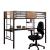 Clapton Metal/Wood Bunk Bed w/Workstation, Twin Size