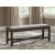 Tyler Creek Upholstered Dining Room Bench | Black & Grayish Brown