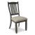 Tyler Creek Slat-Back Dining Side Chair | Black & Grayish-Brown