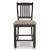 Tyler Creek Wood Barstool - Black & Gray High Back | Sohomod