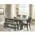 Tyler Creek Slat-Back Dining Side Chair | Black & Grayish-Brown