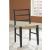 Isanti Woven Rattan Dining Side Chair | Black Wood Frame