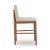 Isanti Wood Barstool - Cross-Back Upholstered Bar Stool | Sohomod