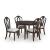 Lavinton Traditional Upholstered Dining Side Chair | Cherry Brown