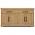 Havonplane Rustic Wood Dining Server - 4-Door Buffet Cabinet