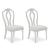 Montelaine Traditional Upholstered Dining Side Chair | Antique White
