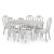 Montelaine Traditional Upholstered Dining Side Chair | Antique White