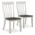 Darborn Upholstered Dining Side Chair | Gray & Brown Wood