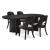 Rowanbeck Oval Wood Dining Table in Black | Ashley Furniture