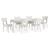 Ashley Chalanna White Extendable Dining Table - Seats 10