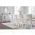 Chalanna Rectangular Extendable Dining Room Set | White & Glass