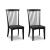 Greddinton Dining Side Chair | Black Wood Modern Farmhouse