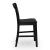 Greddinton Black Wood Barstool Set of 2 | Slat Back Design