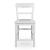 Greddinton White Wood Barstool with Slat Back Design