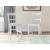 Greddinton White Wood Barstool with Slat Back Design