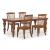 Greddinton Spindle-Back Dining Chair | Rustic Brown Wood