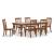 Greddinton Spindle-Back Dining Chair | Rustic Brown Wood