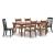 Greddinton Rectangular Wood Dining Table in Brown | Sohomod