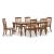 Greddinton Rectangular Wood Dining Table in Brown | Sohomod