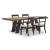 Greddinton Extendable Wood Dining Table - Brown/Black Farmhouse