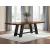 Greddinton Extendable Wood Dining Table - Brown/Black Farmhouse
