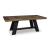 Greddinton Extendable Wood Dining Table - Brown/Black Farmhouse