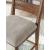 Greddinton Black Wood & Gray Upholstered Counter Stool