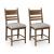 Greddinton Black Wood & Gray Upholstered Counter Stool