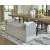 Galliden Large Upholstered Dining Bench | Beige & Light Brown